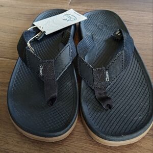 Chaco Lowdown Flip Women's Black Sandals Size 8 Nwt